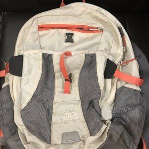 North Face Women's RECON backpack- Grey/Orange